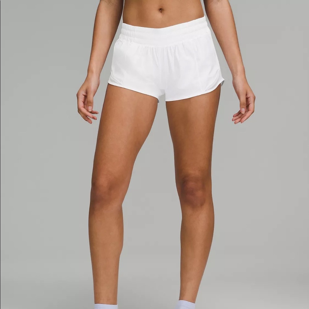 Lululemon Hotty Hot Shorts - White, Size 10